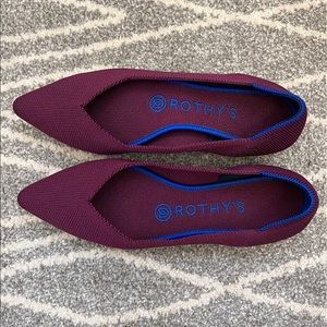 Rothy’s The Point 6.5 in Iris (Fuschia)